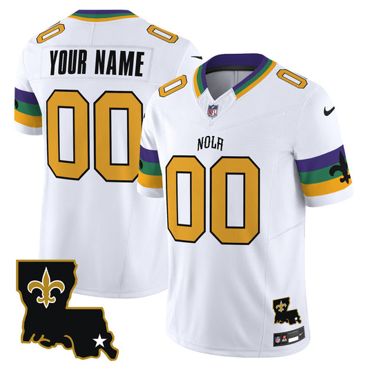 Saints 2024 New Orleans City Vapor Limited Custom Jersey - All Stitched