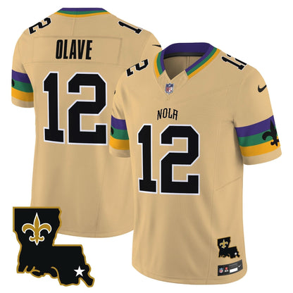 Saints 2024 New Orleans City Vapor Limited Jersey - All Stitched