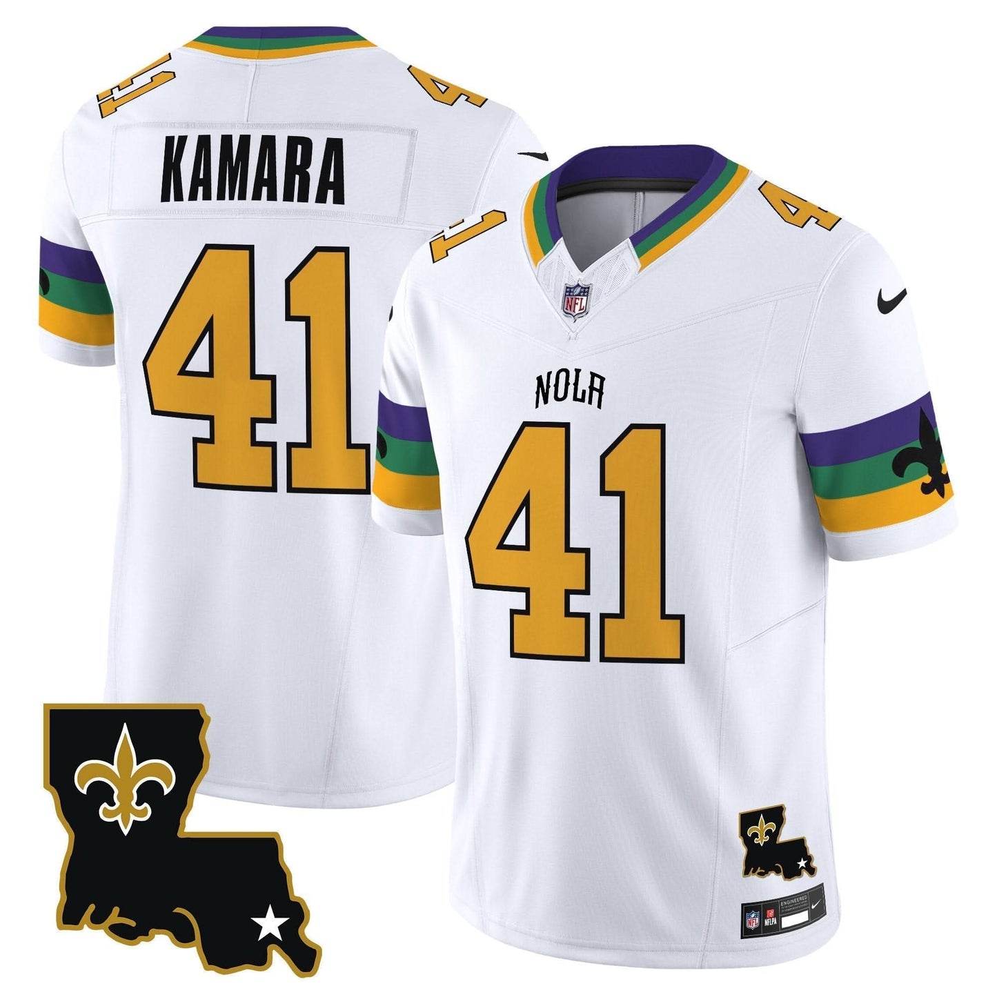 Saints 2024 New Orleans City Vapor Limited Jersey - All Stitched