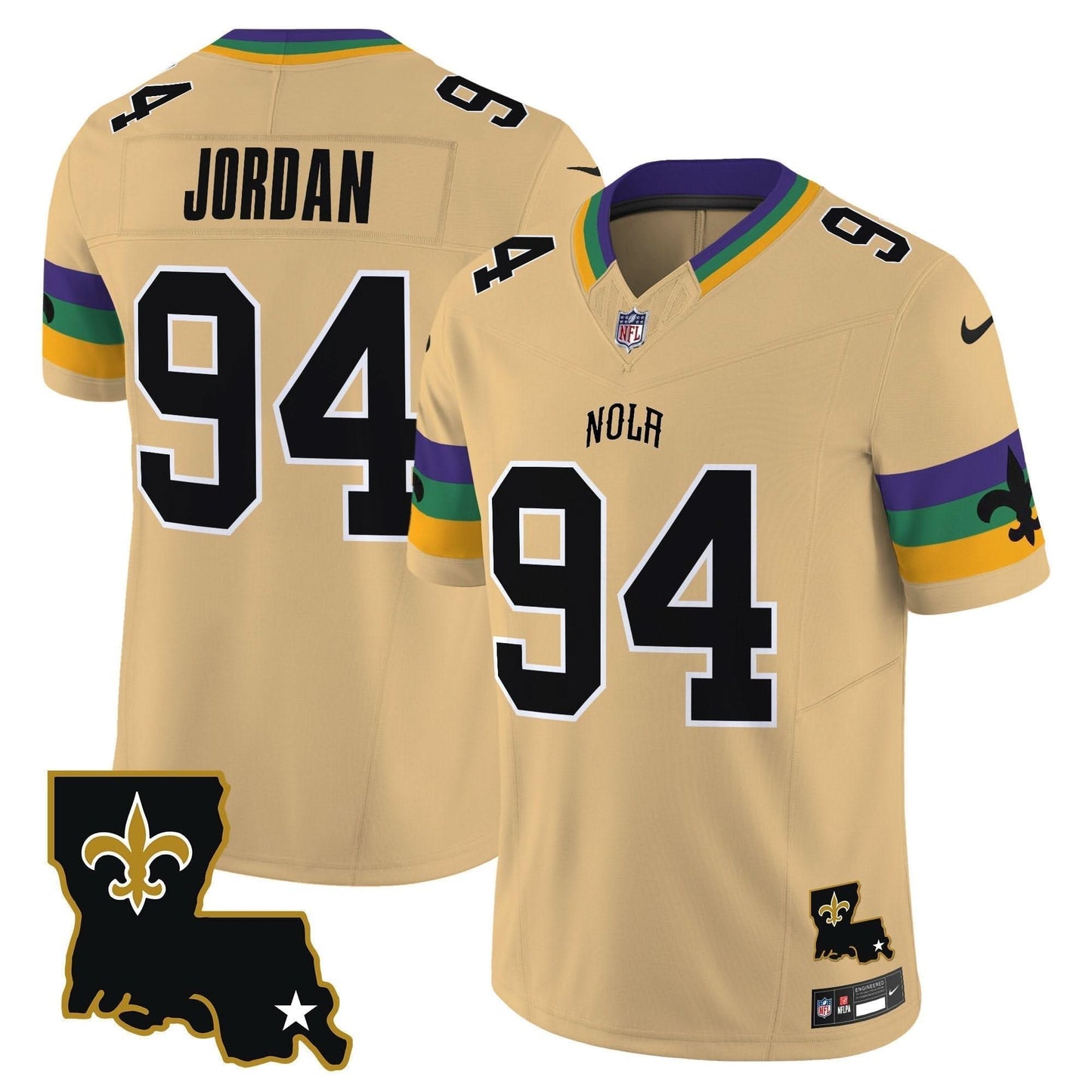 Saints 2024 New Orleans City Vapor Limited Jersey - All Stitched