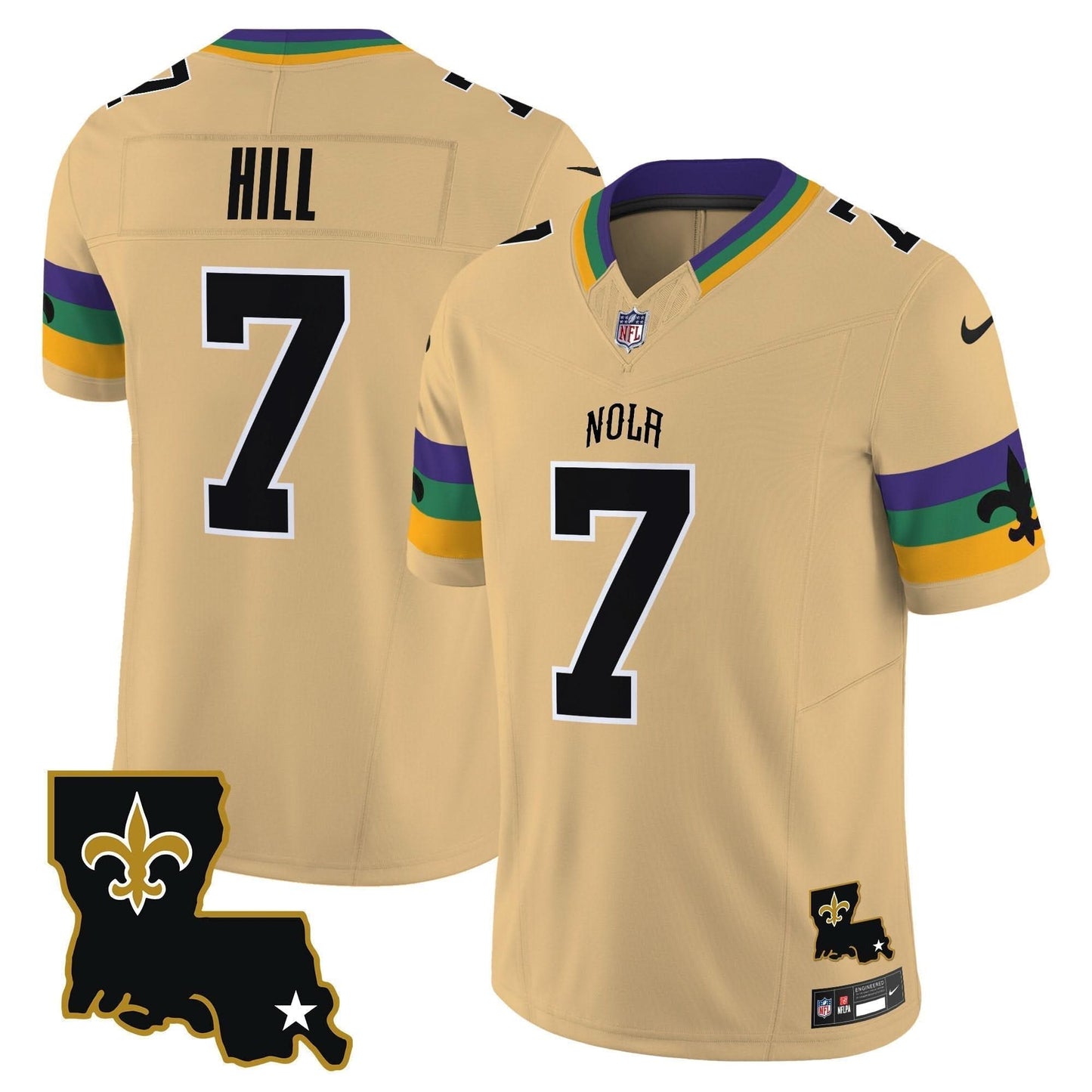 Saints 2024 New Orleans City Vapor Limited Jersey - All Stitched