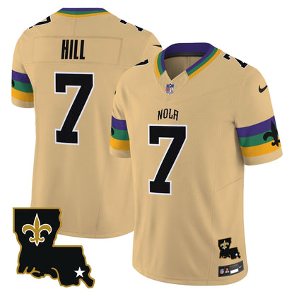 Saints 2024 New Orleans City Vapor Limited Jersey - All Stitched