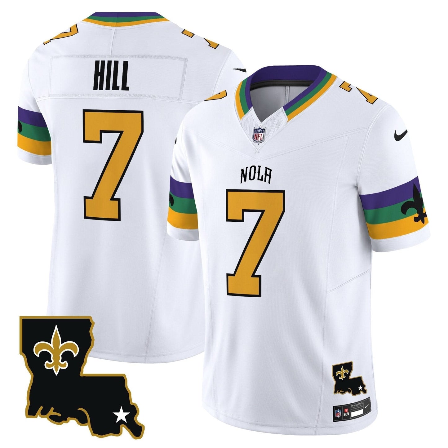 Saints 2024 New Orleans City Vapor Limited Jersey - All Stitched