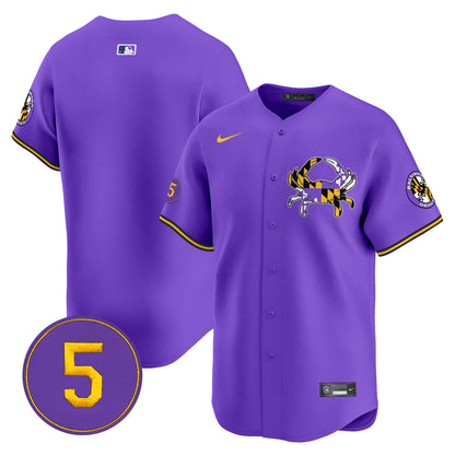 Baltimore Orioles Purple Vapor Premier Limited Jersey - All Stitched