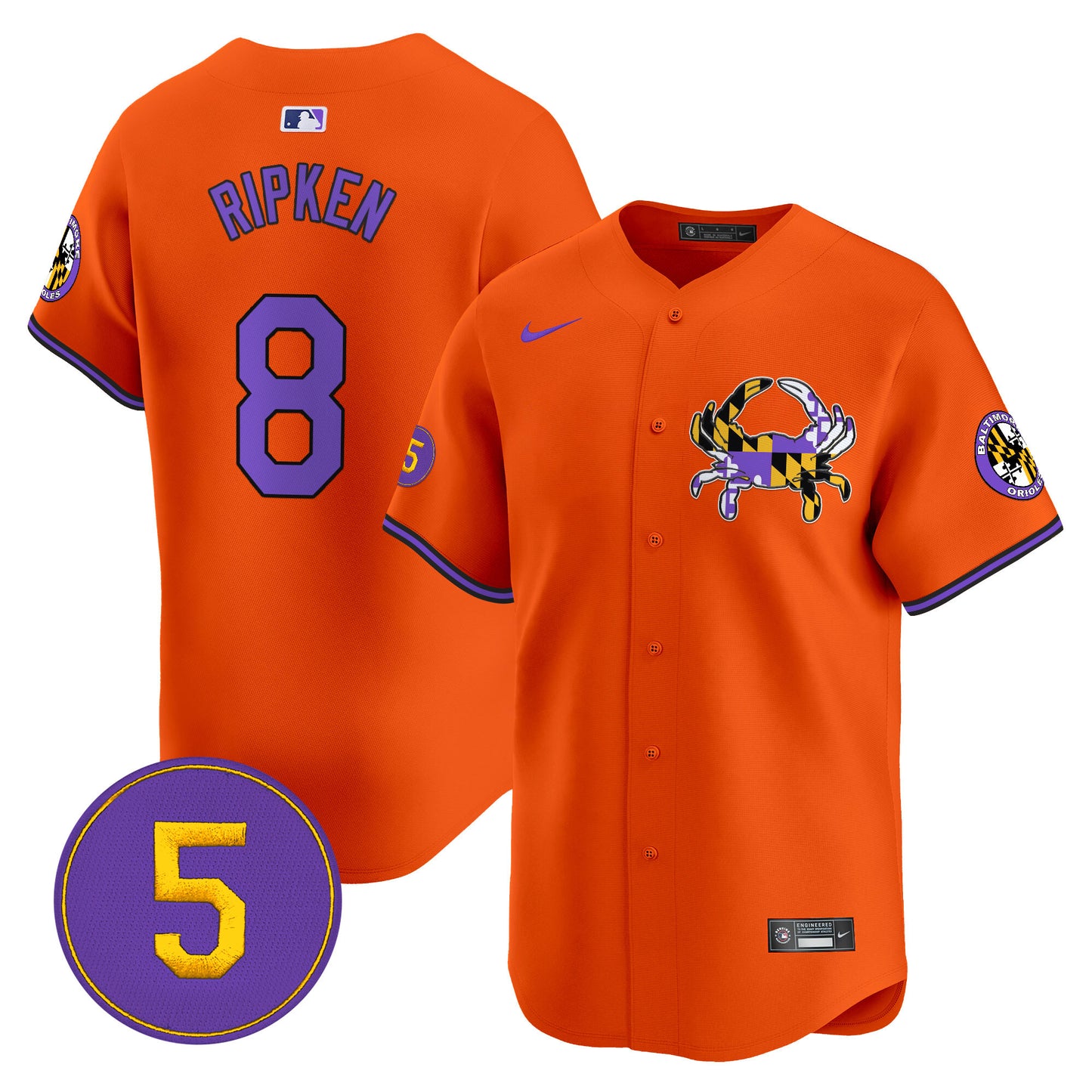 Baltimore Orioles Purple Vapor Premier Limited Jersey - All Stitched