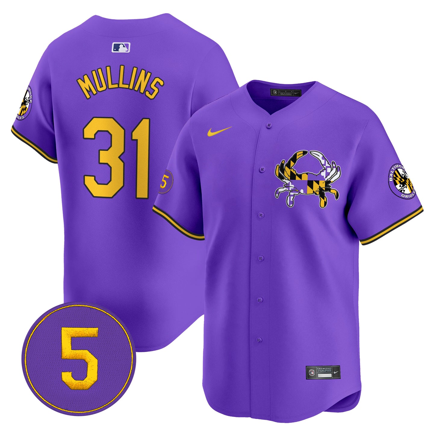 Baltimore Orioles Purple Vapor Premier Limited Jersey - All Stitched