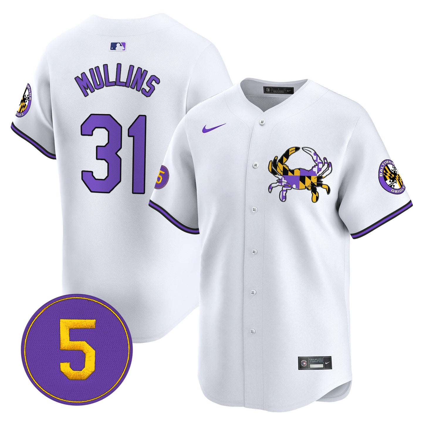 Baltimore Orioles Purple Vapor Premier Limited Jersey - All Stitched