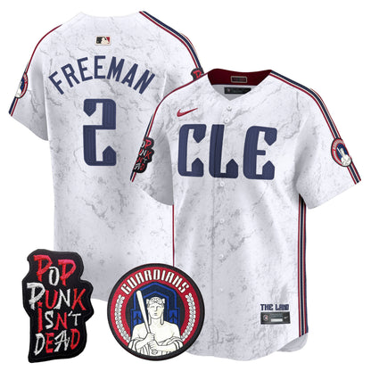 Cleveland Guardians MGK Patch Vapor Premier Limited Jersey - All Stitched