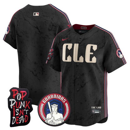 Cleveland Guardians MGK Patch Vapor Premier Limited Jersey - All Stitched