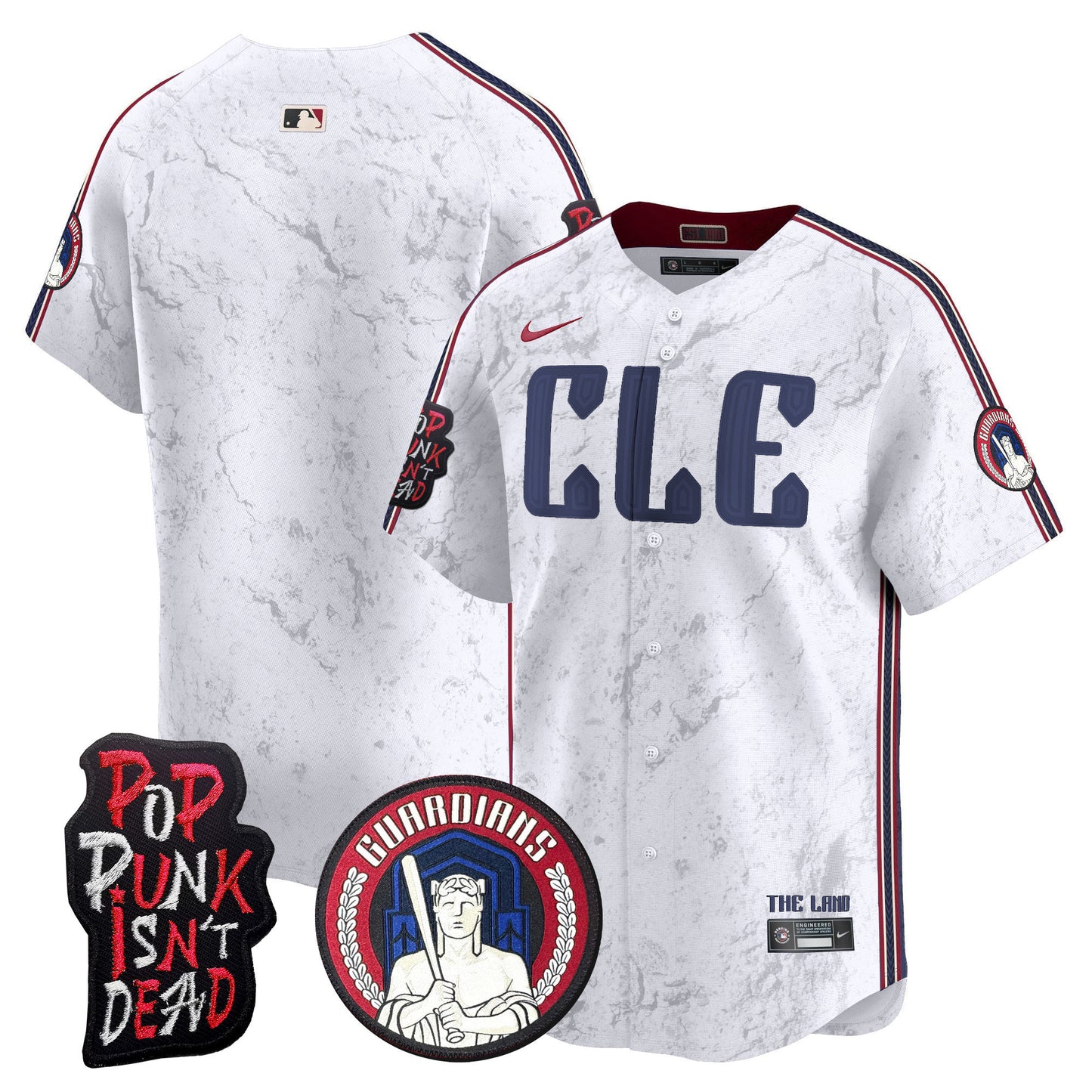 Cleveland Guardians MGK Patch Vapor Premier Limited Jersey - All Stitched