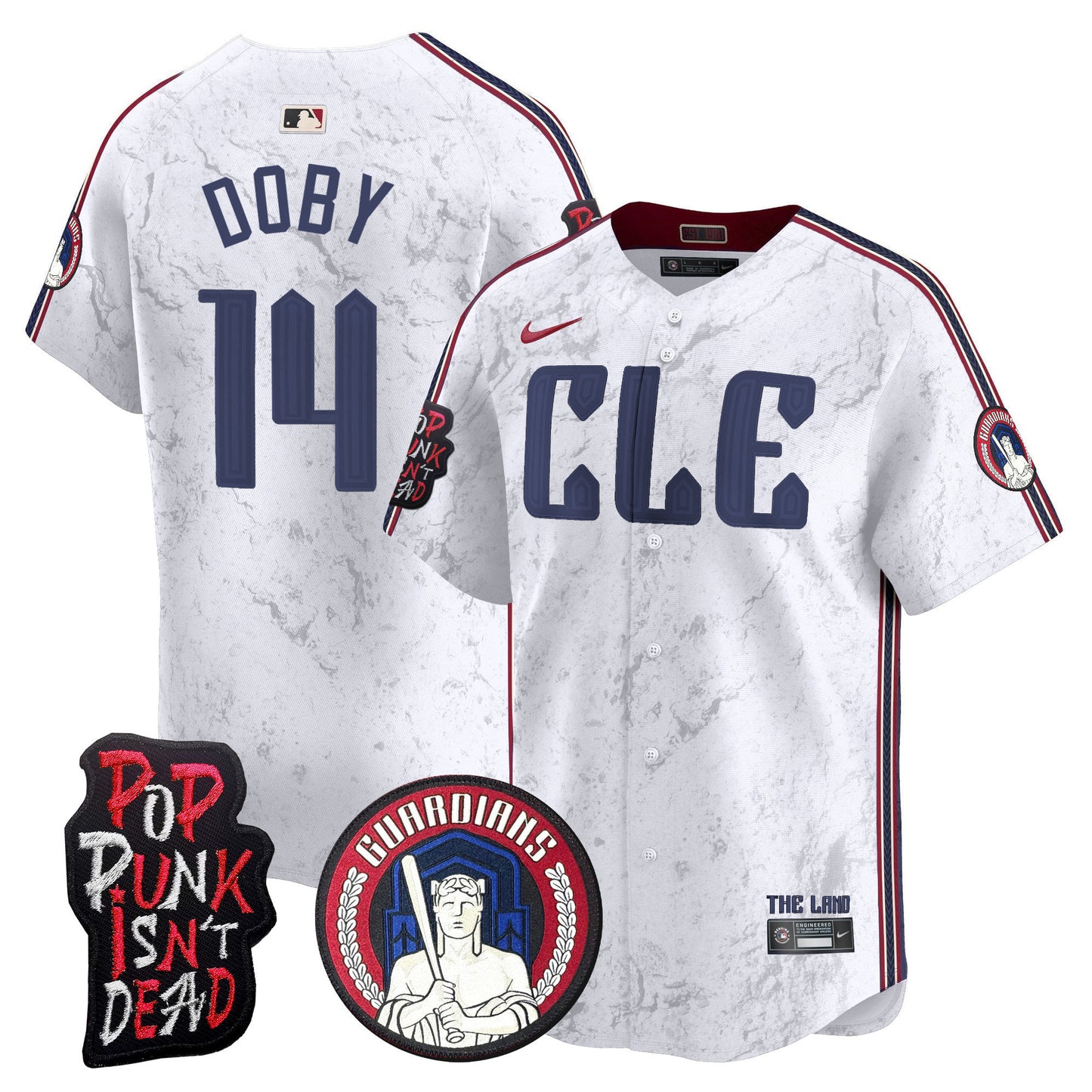 Cleveland Guardians MGK Patch Vapor Premier Limited Jersey - All Stitched