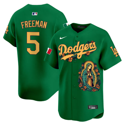 Dodgers Mexico Guadalupe Vapor Premier Limited Jersey - Printed