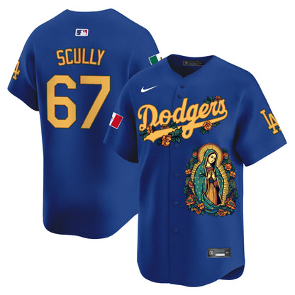 Dodgers Mexico Guadalupe Vapor Premier Limited Jersey - Printed