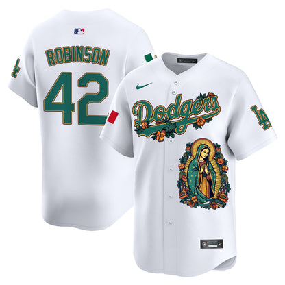 Dodgers Mexico Guadalupe Vapor Premier Limited Jersey - Printed