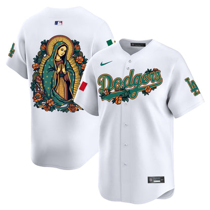 Dodgers Mexico Guadalupe Vapor Premier Limited Jersey V2 - Printed