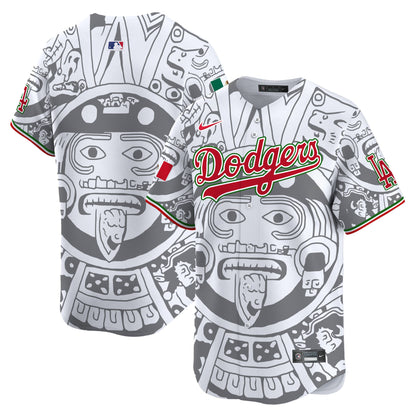 Dodgers Aztec Mexico Vapor Premier Limited Jersey - Printed