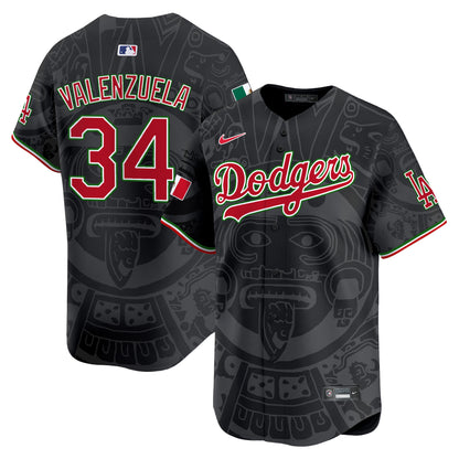 Dodgers Aztec Mexico Vapor Premier Limited Jersey - Printed