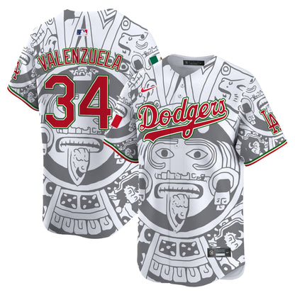 Dodgers Aztec Mexico Vapor Premier Limited Jersey - Printed