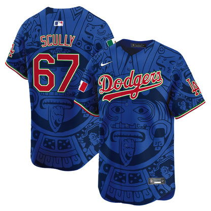 Dodgers Aztec Mexico Vapor Premier Limited Jersey - Printed