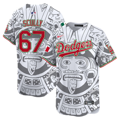 Dodgers Aztec Mexico Vapor Premier Limited Jersey - Printed