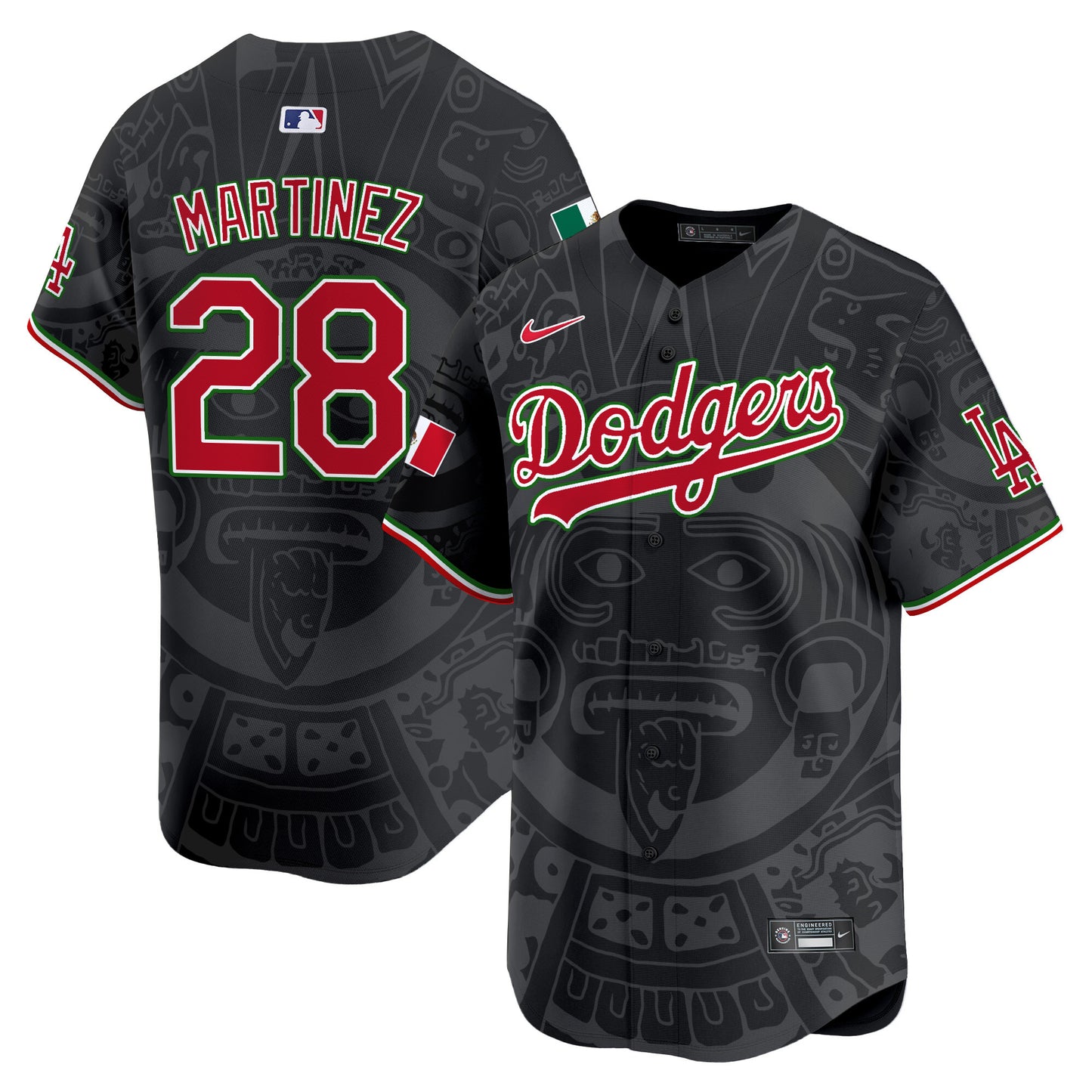 Dodgers Aztec Mexico Vapor Premier Limited Jersey - Printed