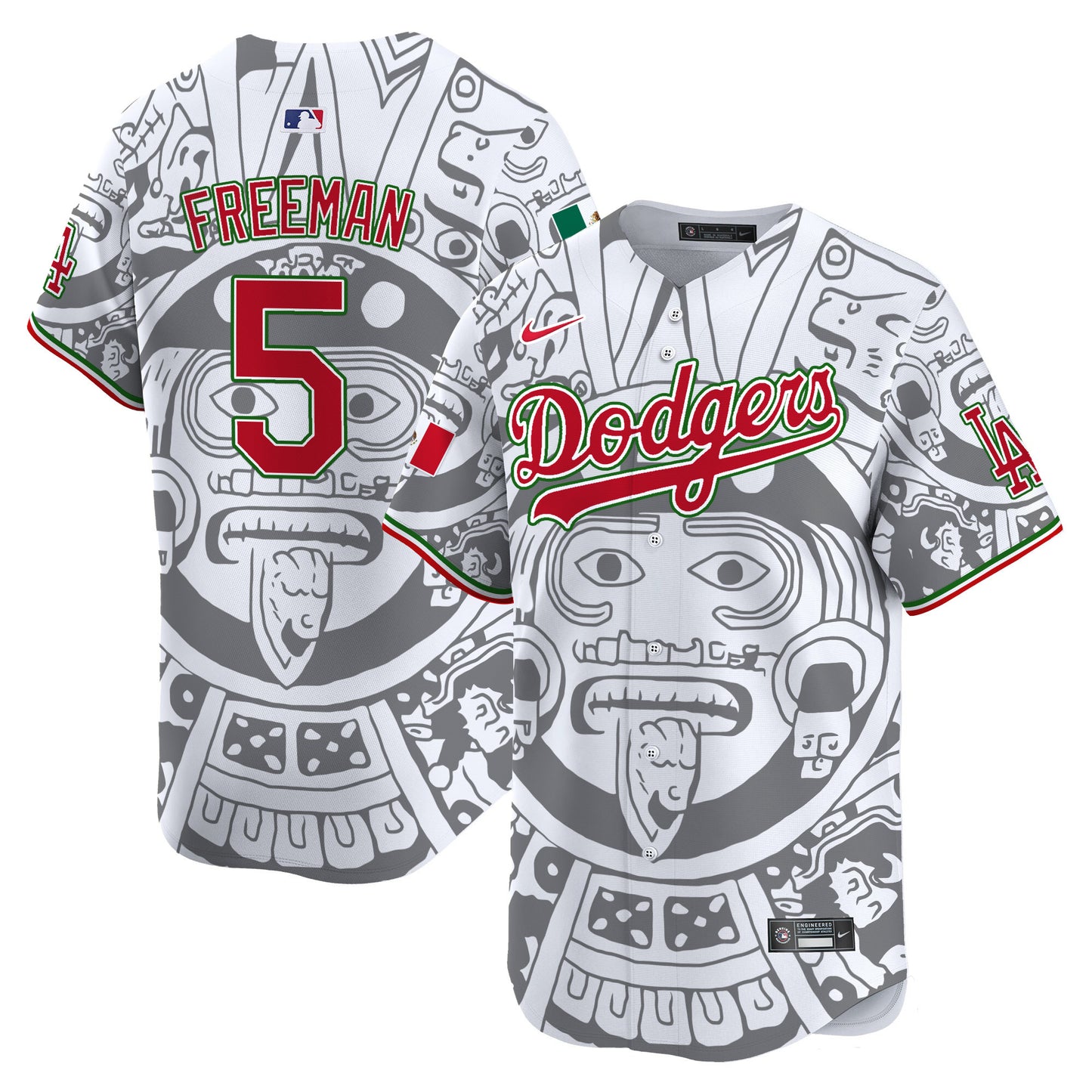 Dodgers Aztec Mexico Vapor Premier Limited Jersey - Printed