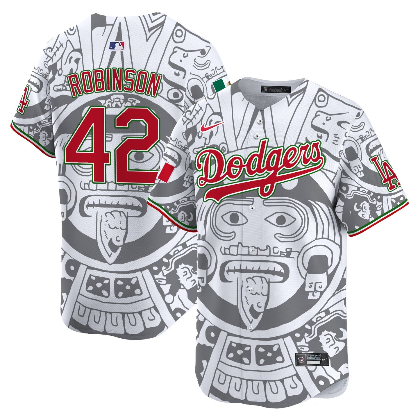 Dodgers Aztec Mexico Vapor Premier Limited Jersey - Printed