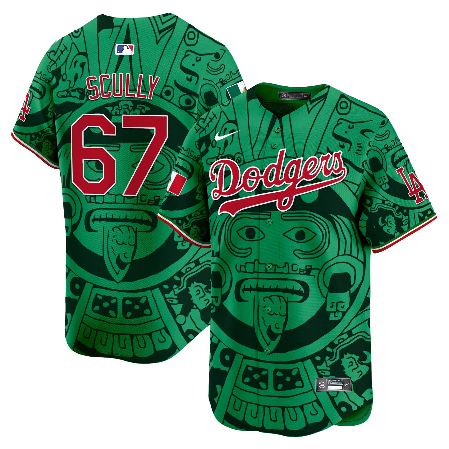 Dodgers Aztec Mexico Vapor Premier Limited Jersey - Printed