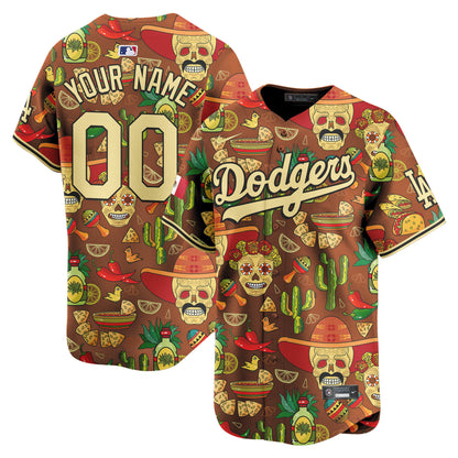 Dodgers Mexico Cinco De Mayo Vapor Premier Limited Custom Jersey - Printed