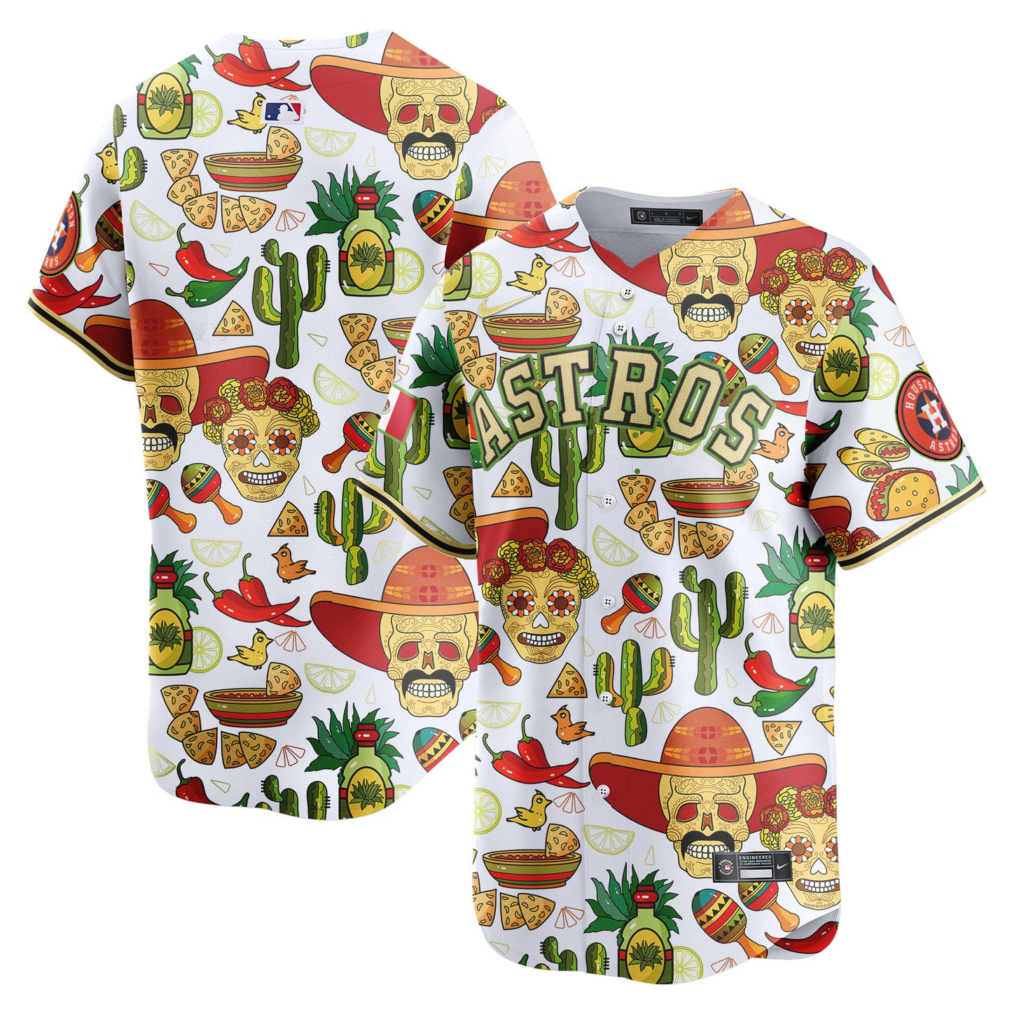 Astros Mexico Cinco De Mayo Vapor Premier Limited Jersey - Printed