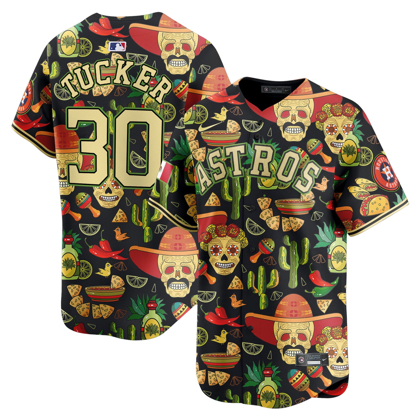 Astros Mexico Cinco De Mayo Vapor Premier Limited Jersey - Printed