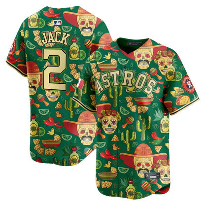 Astros Mexico Cinco De Mayo Vapor Premier Limited Jersey - Printed