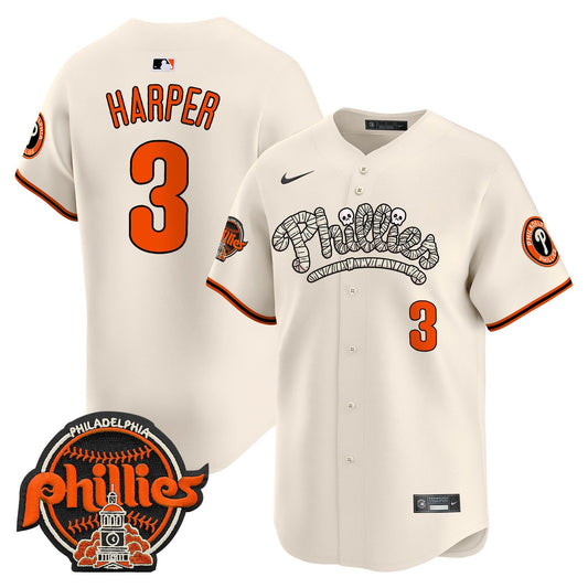 Phillies Halloween Vapor Premier Limited Jersey - All Stitched