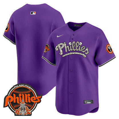 Phillies Halloween Vapor Premier Limited Jersey - All Stitched