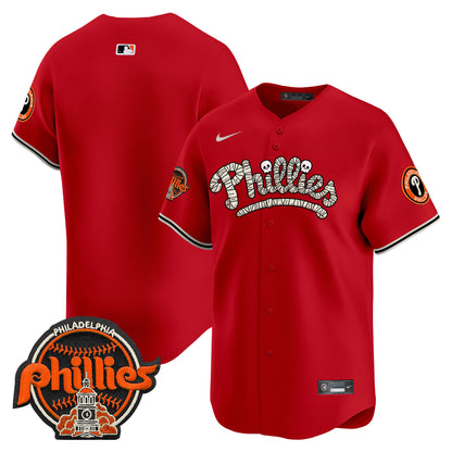 Phillies Halloween Vapor Premier Limited Jersey - All Stitched