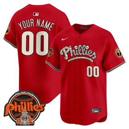 Phillies Halloween Vapor Premier Limited Custom Jersey - All Stitched