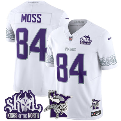 Minnesota Vikings 2024 Winter Warrior Skol Patch Vapor Limited Jersey V2 - All Stitched