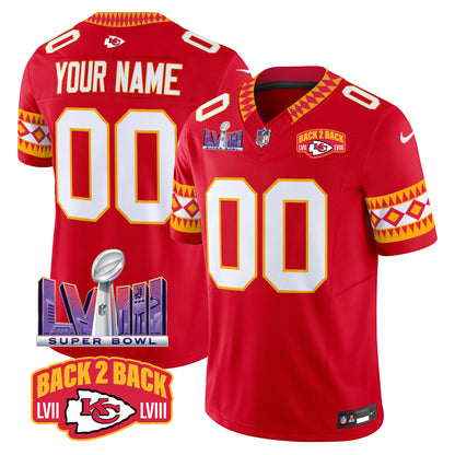 Chiefs Special Vapor Limited Custom Jersey - All Stitched