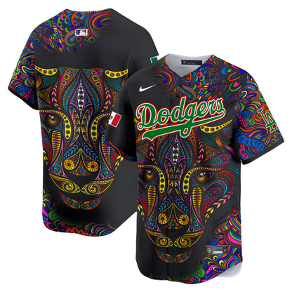 Dodgers Leopard Mexico Vapor Premier Limited Jersey - Printed