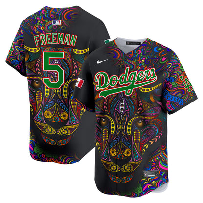 Dodgers Leopard Mexico Vapor Premier Limited Jersey - Printed