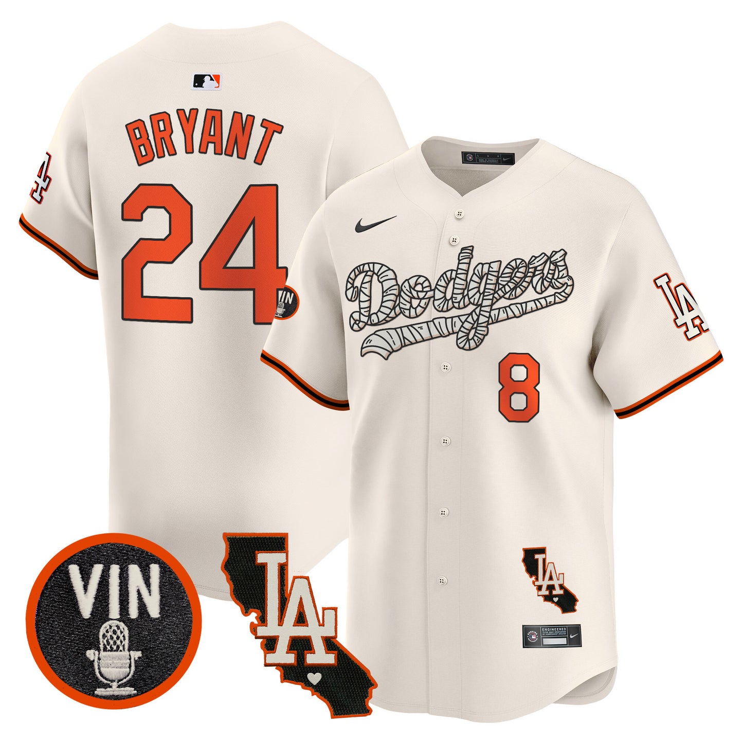 Dodgers Halloween Vapor Premier Limited Jersey - All Stitched