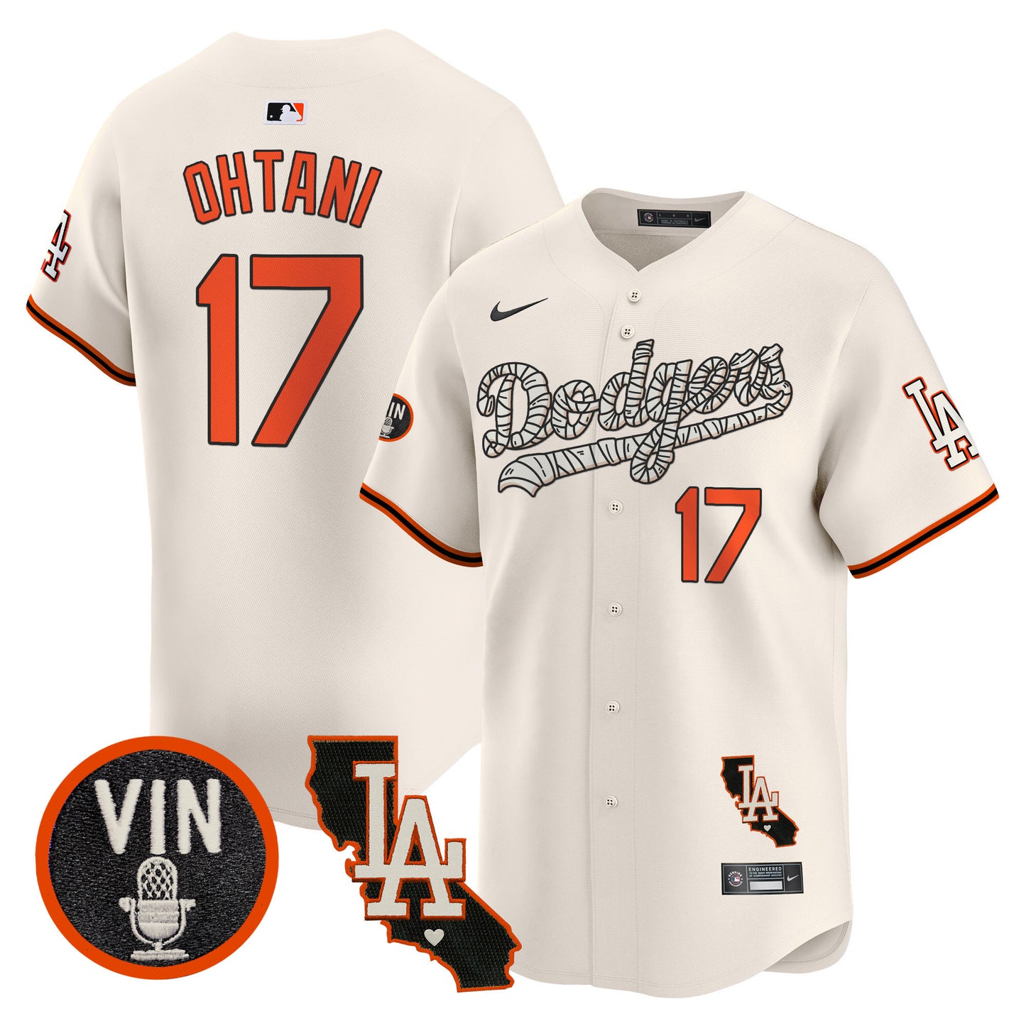 Dodgers Halloween Vapor Premier Limited Jersey - All Stitched