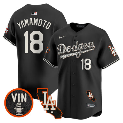 Dodgers Halloween Vapor Premier Limited Jersey - All Stitched