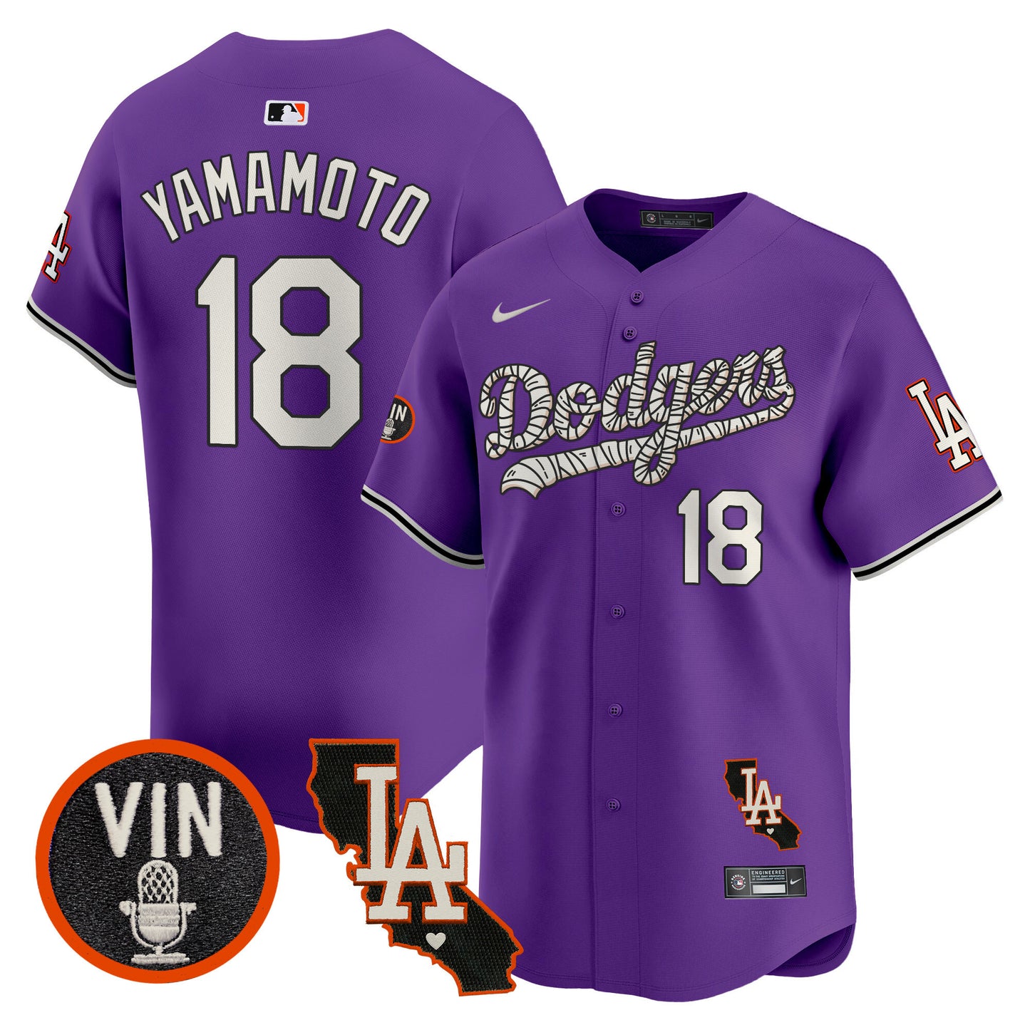 Dodgers Halloween Vapor Premier Limited Jersey - All Stitched