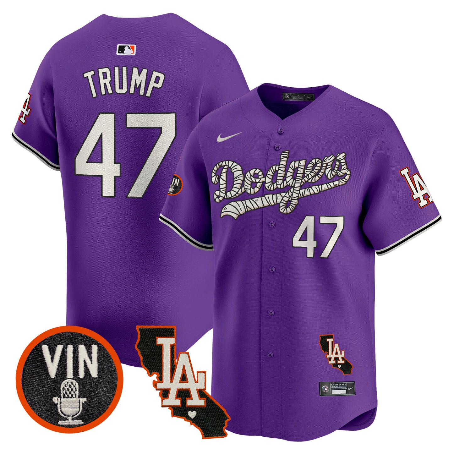 Dodgers Halloween Vapor Premier Limited Jersey - All Stitched