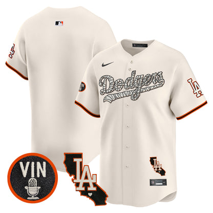 Dodgers Halloween Vapor Premier Limited Jersey - All Stitched