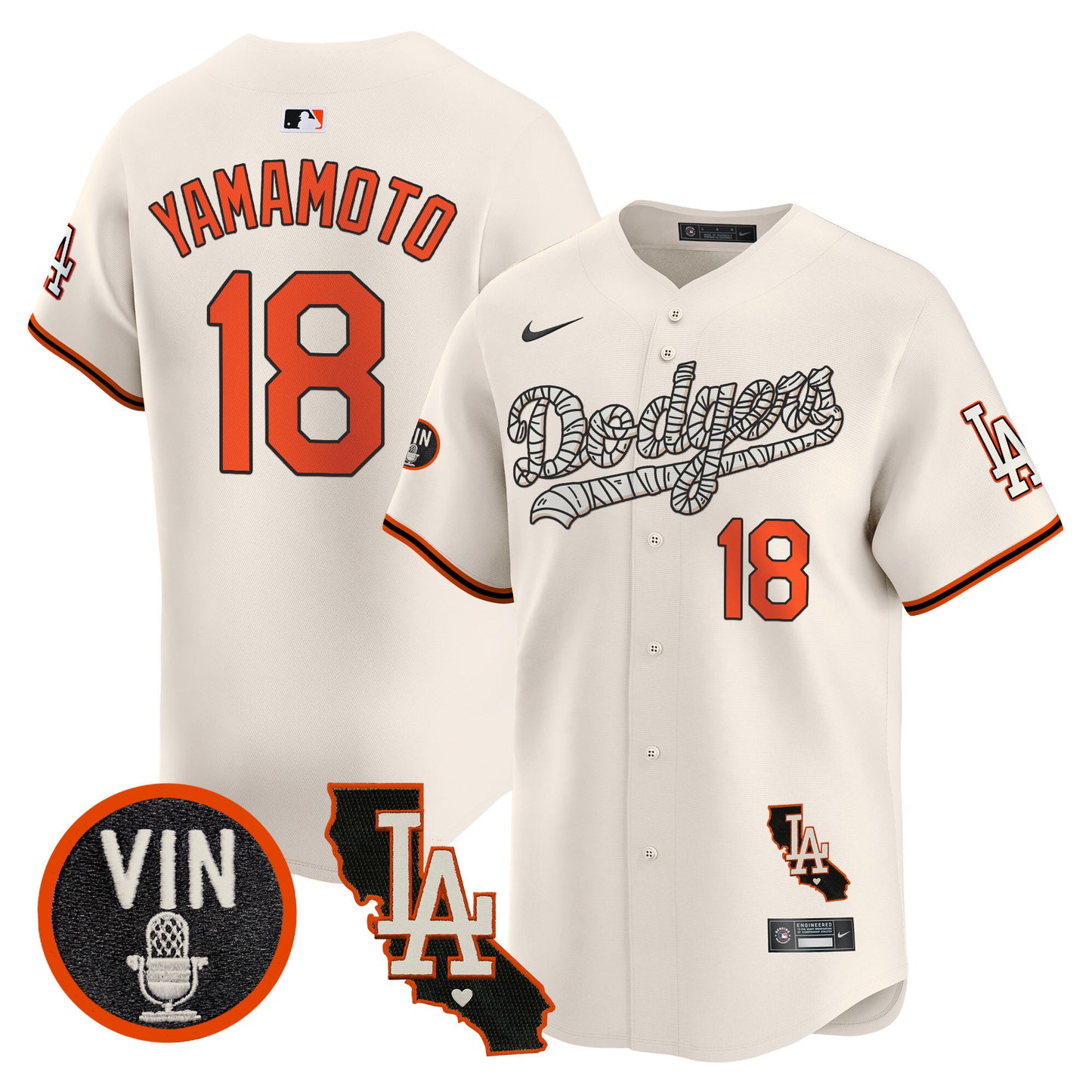 Dodgers Halloween Vapor Premier Limited Jersey - All Stitched