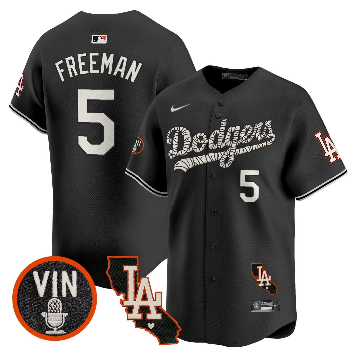 Dodgers Halloween Vapor Premier Limited Jersey - All Stitched