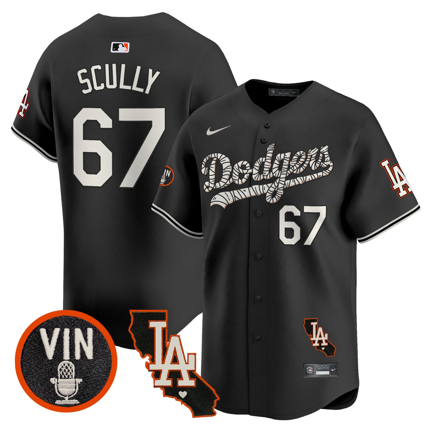 Dodgers Halloween Vapor Premier Limited Jersey - All Stitched