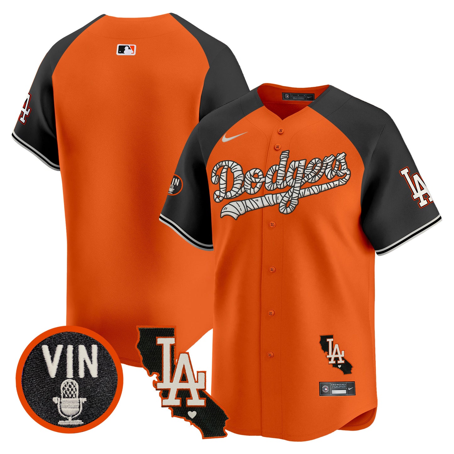 Dodgers Halloween Vapor Premier Limited Jersey - All Stitched